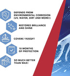 Glidecoat Marine Ceramic Coating 160ml - Marine Grade Ceramic Coating for Boats - Better Than Wax and More Durable - DIY Friendly, UV Protection, Enhance Gloss, Hydrophobic Surface for Easy Cleaning