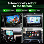 CarlinKit Wireless CarPlay Adapter CPC200-CP2A PRO: Wired CarPlay to Wireless CarPlay/Android Auto Upgrade & Android 12.0 System Unlock The, Built-in Net-Flix/You-Tube/TIK-Tok(Black)