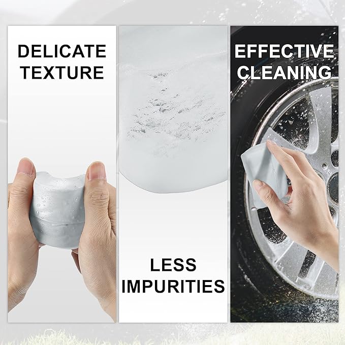 X AUTOHAUX Car Clay Bar Wash Mud White 100g Detailing Cleaning Polishing Tool for Cleaning Cars RV Boats Bus Coating