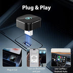 Sunweyer S40 Super Mini CarPlay Adapter Wireless Android Car Kit - for Vehicles with Factory Wired CarPlay, Auto Connect Wireless Adapter