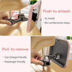 TAZENI Car Mirror for Baby - Hook Clip Design, Never Shake Car Seat Mirror, Rear Facing, Easy Install, Back Seat Crystal Clear View, ShatterProof Tested - Pink