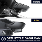 Mangoal 4K Dash Cam Dash Cam Custom for Volvo XC60 2022 2023 2024 2025 2026 (Model D), B5 B6 T8 Accessories, OEM Look, UHD 2160P Video, WiFi & App,Loop Recording,Easy to Install,64GB Card