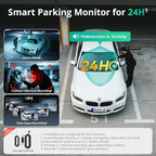 BOTSLAB 3 Channel Dash Cam 4K with 128GB Card, 3.18" Touch Screen, Voice Control, 4K Dash Cam Front and Rear Inside Loop Recording, 5.8GHz WiFi, GPS, Night Vision, WDR, Parking Mode