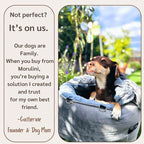 Orthopedic Dog Car Seat for Small Breeds - Original Calming Burrow Nest for Car Anxiety Relief - 6” Memory Foam Booster & Travel Bed - for Dogs Under 25lbs, Frenchie, Chihuahua