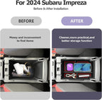 LUWU for 2025 Subaru Impreza Center Console Organizer 2024 Subaru Impreza Sport/RS/Base Armrest Storage Box Armrest Organizer 2024 Impreza Console Organizer Tray 2024 2025 Subaru Impreza Accessories