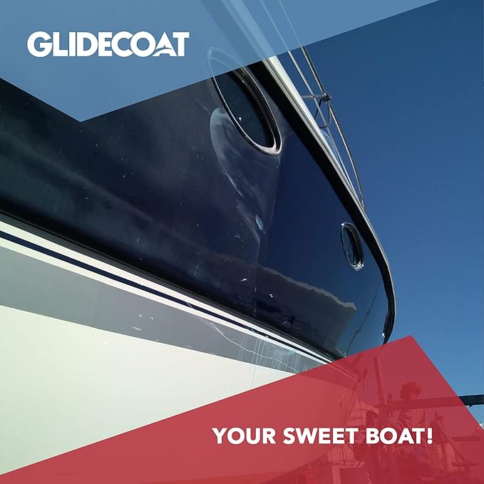 Glidecoat Marine Ceramic Coating 160ml - Marine Grade Ceramic Coating for Boats - Better Than Wax and More Durable - DIY Friendly, UV Protection, Enhance Gloss, Hydrophobic Surface for Easy Cleaning