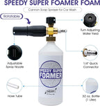 S.M. Arnold Speedy Super FOAMER Foam Cannon Soap Sprayer for Car Wash, Patio & House Cleaning |Multi-Purpose Sprayer Cleaner Cannister for Pressure Washer |for Automotives, Home, Garage, Boats & More