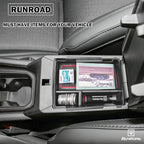RUNROAD Center Console Organizer Tray Compatible with Jeep Compass 2022 2023 2024 2025 Accessories, Coin Holder Armrest Tray Secondary Storage Box Insert Console Organizer Card, Red (NOT For Ltd)