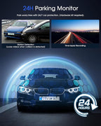 2K Dash Cam with 32 GB Card, 1.5'' IPS Screen, External GPS, WiFi Dash Camera for Cars, Front Dashcams for Cars with APP, WDR, Night Vision, 24 Hours Parking Monitor, G-Sensor, Loop Recording