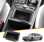 LFOTPP Center Console Organizer Tray for 2025 2026 Kia K5 (LXS/GT-Line/GT/EX), Armrest Storage Box Insert, OEM Fit, Non-Slip Waterproof Center Car Interior Accessory - Black