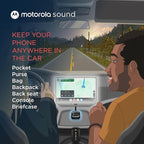 Motorola Sound MA1, the Only Google Authorized Wireless Android Auto Car Adapter, Smartphone to Screen Wireless Bridge Car Accessories, USB Type-A