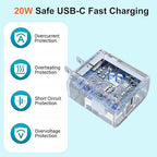 10FT iPhone 16 15 Charger Fast Charging,2Pack 20W Type C Chargers USB C Block 10Foot USB C to USB C Woven Cable, Apple i Phone 16 Charger for iPhone 16/16 Plus/16 Pro/16 Pro Max/iPhone 15 Pro Max/iPad