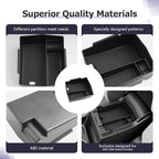 LUWU for 2025 2026 Subaru Forester Accessories Compatible with Forester Base/Premium/Sport/Limited/Touring 2025 2026 Armrest Console Secondary Storage Box Insert Tray ABS Material Black
