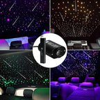 Small Size Fiber Optic Starlight Headliner Kit, Shooting Stars + Twinkle + Sound-Activated APP& Remote Control Starlight Engine for Car Home, 350pcs 9.8ft