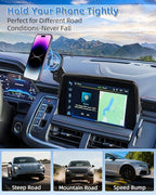 PZK Car Phone Mount for 2021-2024 Chevy Chevrolet Tahoe/Suburban/GMC Yukon/GMC Yuhon XL LT/Z71/RST/Premier/High Country for 10.2-inch Screen Phone Holder Compatible with MagSafe