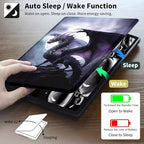Case for 6" Kindle (11th Generation-2024/2022 Release),360 Degree Rotating Swivel PU Leather Stand Flip Folio Cover with Auto Wake/Sleep for Kindle 11th Generation 2024,Cool Purple Dragon