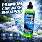 Winter White Auto Spa Premium pH Balanced Car Wash Shampoo – High Foam Auto Detailing Soap for Foam Cannon or Hand Wash – Safe for Wax, Sealants & Ceramic Coatings