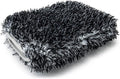 Autofiber Wash Monster Plush Car Wash Pad, Soft & Plush Absorbent Microfiber Fibers, Large Fits in Bucket - Pack of 1 (9 inch x 7 inch) Black