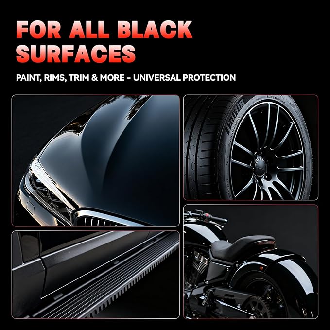 Black CAR Coating Spray | Ceramic Shine Wax for Black Cars