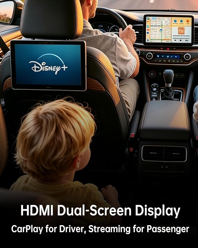 Magic Box 3.0 Pro – Snapdragon 6125 Octa-Core, HDMI & Dual Display | Supports 4G SIM Card | Stream Netflix, Disney+, YouTube, Prime Video | Wireless CarPlay & Android Auto | for Wired CarPlay Cars