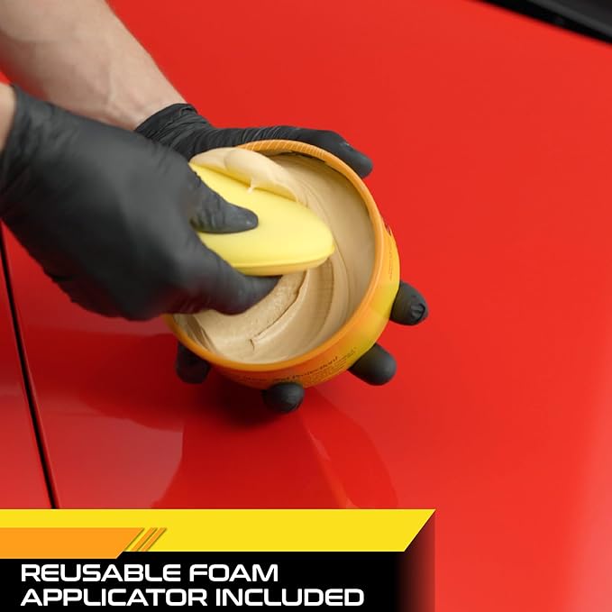 Formula 1 Carnauba Car Wax Paste - High-Gloss Shine - Polish for Car Detailing to Shine & Protect – Remove Haze and Paint Swirls w/ Micropolishing Agents – Car Cleaning Supplies (8 oz)
