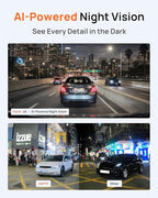BlackVue SAFY9 2CH 64GB Dashcam - 4K+1080P Dash Cam Front and Rear, HDR Front, AI Night Vision, SD Card Included, Wi-Fi, GPS, 24-Hour Parking Guard, LCD Display