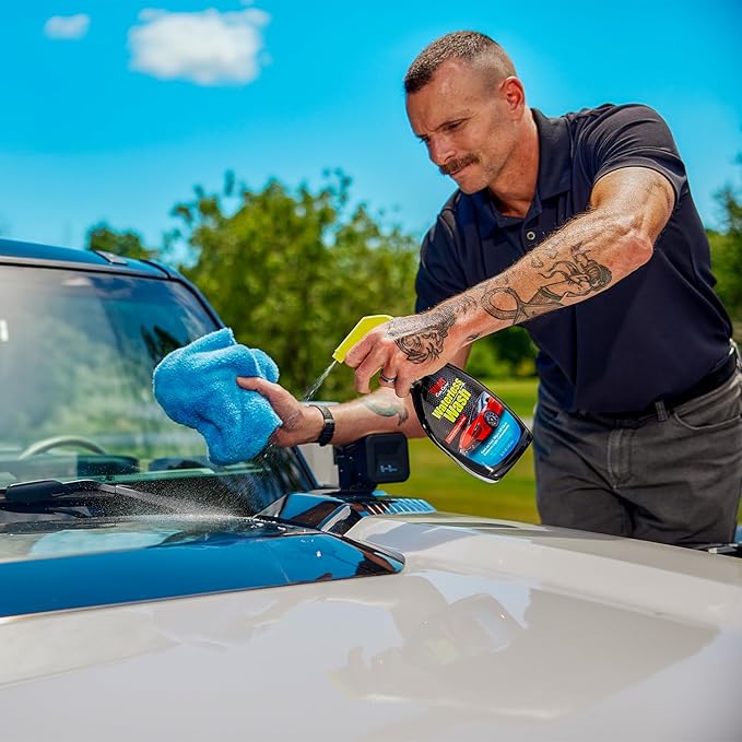 Stoner Car Care 92604 Waterless Wash Car Detailing Spray – Safe, Scratch-Free Formula Quickly Cleans, Shines & Protects Cars, Trucks, Boats, Motorcycles, RVs & More – No Soap or Hose Needed – 22 Fl Oz