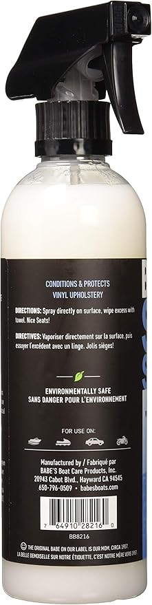 Babe’s Seat Soap & Seat Saver Pint Bundle – Marine Vinyl Cleaner and Conditioner for Boat Seats & Upholstery | Interior Care Kit for Vinyl Surfaces | Compact Size for Small Boats or Travel