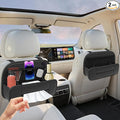 FLORICH Hanging Car Backseat Organizer, 5-in-1 Premium Leather Headrest Seat Back Storage with Cup Holder, Foldable Hanging Car Tissue Holder 2 Pack