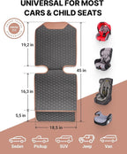 Owleys Set Seat Back Organizer & Car Seat Protector Hexy Waterproof & Non-Slip Protector for Child Car Cushion for Leather and Fabric Seats (Hexy 2pcs)