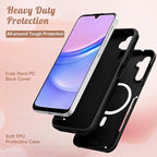for Samsung Galaxy A14 5G Phone Case - Compatible with MagSafe Women Girls Cute Magnetic Protective Cover Girly Mushroom Flower Heavy Duty Shockproof Design for Samsung Galaxy A14 5G Cases