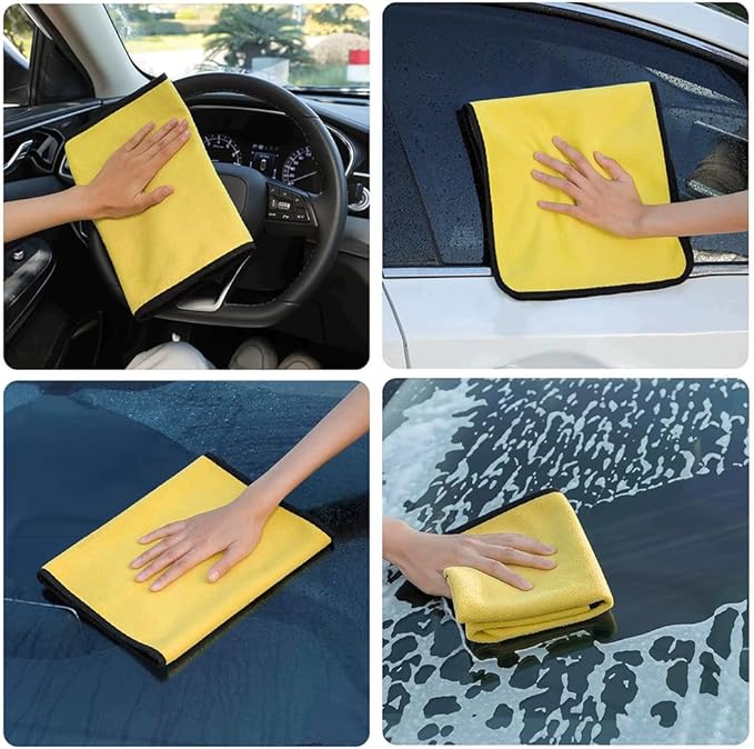 5/10 Pcs Microfiber Highly Absorbent Car Drying Towels,Quick Dry Cars Cleaning Cloth for Home Cleaning.