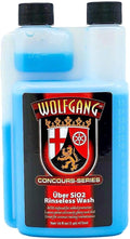 Wolfgang Uber SiO2 Rinseless Wash | Highly Concentrated Rinseless Formula | SiO2-Enhanced for Glossy, Slick Finish Without Water | WG-1650 | 16oz