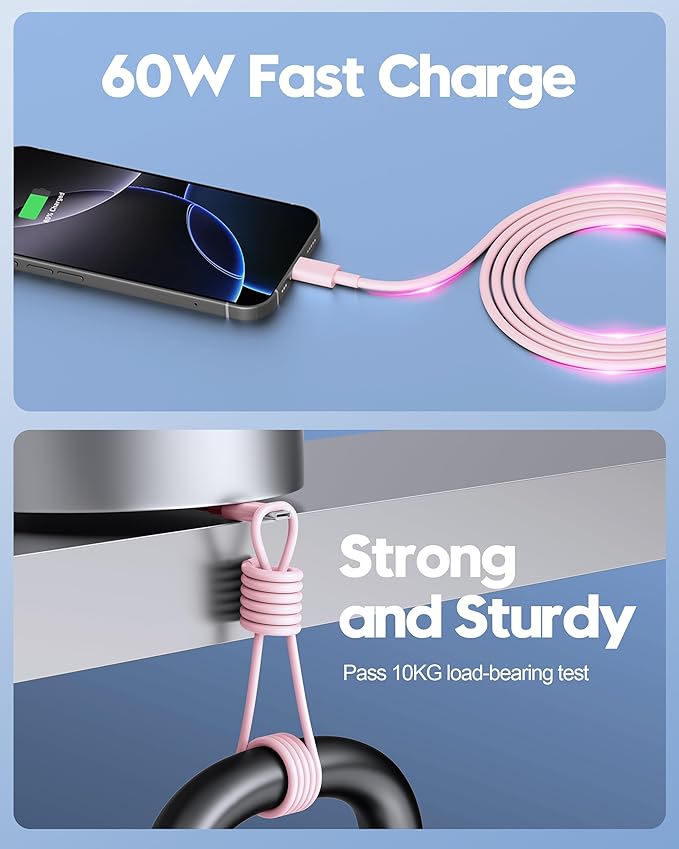 iPhone 17e/17/16e/16 Charger Fast Charging, 2Pack 20W USB C Wall Charger Block Cube with 6FT USB C Cable Cord for iPhone 17e/17/17 Pro Max/Air/16e/16/15 Pro Max/Plus, iPad Pro 13/12.9/11 inch, AirPods