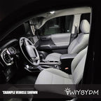 White Interior LED Lights Bulb Kit for Hyundai Santa Fe 2021 2022 2023 Vanity Mirror Glove Box Trunk Cargo License Plate Lights LED Interior Lighting Bulbs + Install Tool Guide