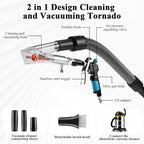 GOCCIDA 2IN1 Car Interior Detailing Air Blow Gun & vacunm Gun with Adjustable Air Flow Nozzle,Cleaning Gun Quickly Blasts Dirt and Dust from Surface Works with Air Compressor(Upgrade Rotate Tube)