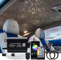 AKEPO 16W Fiber Optic Lights Starlights Headliner Kit, APP Control Optical Fiber Cable 550pcs13.1ft/4m 0.75mm RGBW Music Activated Light Source with 28key RF Remote Control for Home & Car