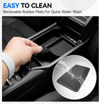 ELECFRESH 2PCS Center Console Organizer Tray for 2026 2023-2025 Honda Accord Accessories, Glove Storage Box with Aremrest Hidden Storage Box for Honda Accord