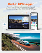 YEECORE D21 Dash Cam, Real 4K Dash Camera Front 5G WiFi GPS, 3" LCD Super Night Vision Car Camera, 157°Wide Angle Dash Camera for Cars with App, Accident Record, G-Sensor, Parking Mode, 512GB Max