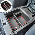 EDBETOS Center Console Organizer Tray Compatible with Wrangler JK/JKU 2011-2018 Rubicon Sport Sahara Accessories Armrest Storage Glove Box, (Red Trim)…