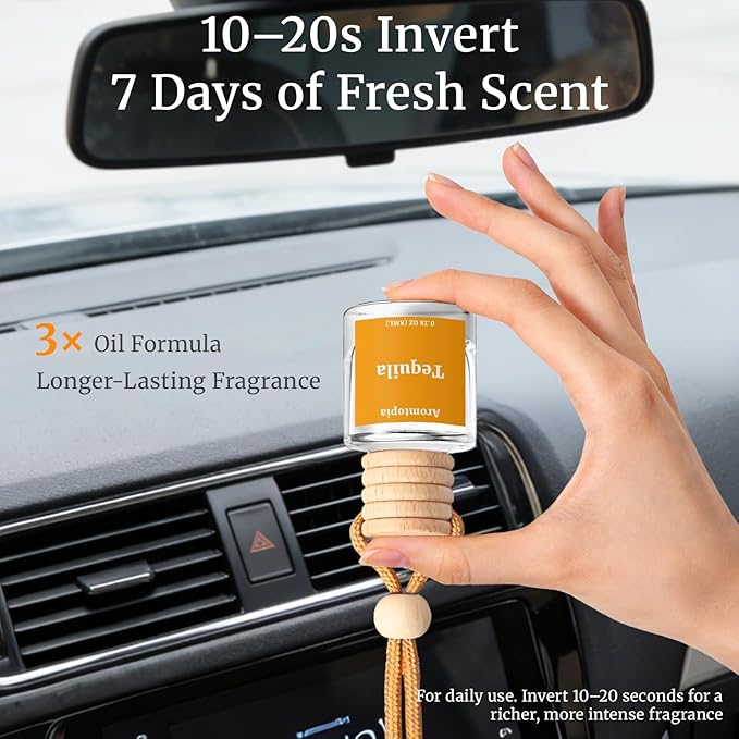 Hanging Car Air Freshener - Aromtopia Woody Scent Car Fragrance Diffusers - Car Odor Eliminator - Long Lasting Scent - Auto Accessories - Wilderness, Pack of 2