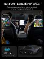 Wireless CarPlay & Android Auto Adapter, Supports for Netflix/YouTube, AI Box Carplay, Drivechat with AI Skills, Dual WiFi, Bluetooth, Fits for OEM Wired CarPlay Cars
