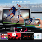 XHU Wireless CarPlay Adapter, CarPlay Wireless Adapter Supports Netflix, YouTube, and TikTok Stream Media Play, for OEM Wired CarPlay to Wireless Dongle, Only Fits for iOS 10+ Phone & Cars from 2016