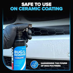 Carfidant Bug Remover for Cars Exterior with Ceramic Coating - Easily and Safely Clean Bug Splatter, Bird Poop from Paint, Plastic, Rubber, Metal, Chrome, Glass - 128oz
