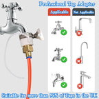 59ft Telescopic Window Cleaning Pole Kit - Water Fed Brush for Trucks Boats Cars Solar Panels Conservatories - Extendable Hose-Fed Cleaning Equipment