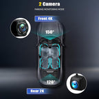 4K Dual Dash Cam Front and Rear, 4K+2K FHD Car Camera,Dash Camera for Cars Car Camera with GPS WiFi App Control 150° Wide Angle Night Vision G-Sensor Loop Recording 24H Parking Monitoring