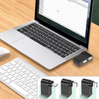 Rotatable USB Hub – ABS 4.5x5.5x2cm | USB Hub, 4 Port Mini USBs Extender with 480Mbps High Speed Data Transfer and Rotating Design | Multifunctional Splitter for Notebook Laptop Tablet Car Use