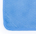 The Rag Company - Diamond Weave Glass & Window - Detailing Towels to Polish Mirrors & Chrome, Snakeskin Like Texture, Lint-Free, Streak-Free, 280gsm, 16in. x 16in, Blue (6-Pack)