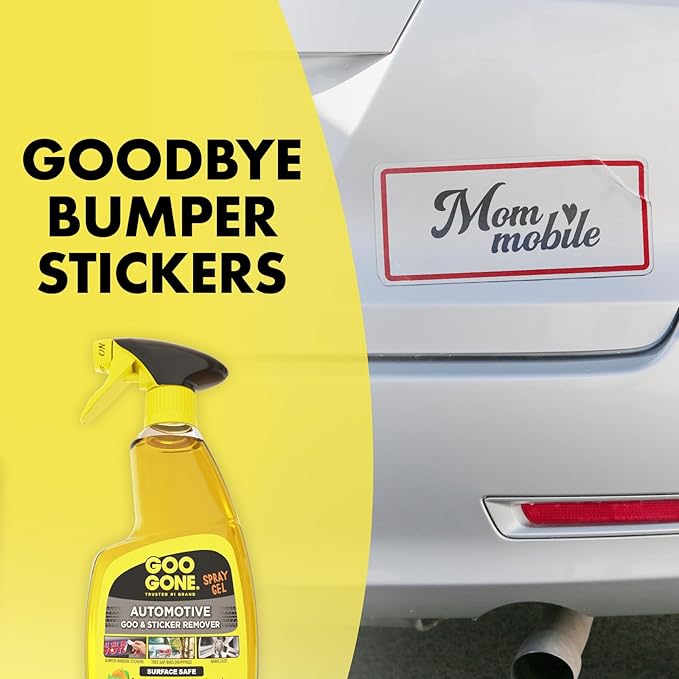 Goo Gone Automotive Cleaner - 24 Ounce - Bumper Stickers, Gum, Bird Droppings, Tree Sap, Spray Paint, Brake Dust and Asphalt
