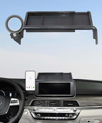 Car Phone Holder for KIA Telluride 2020 2021 2022 Accessories Apply to 10.25 Inch Screen Fixed Clip Magnetic Cell Phone Mount Hands-Free 360 Degree Rotation with Dashboard Storage Tray